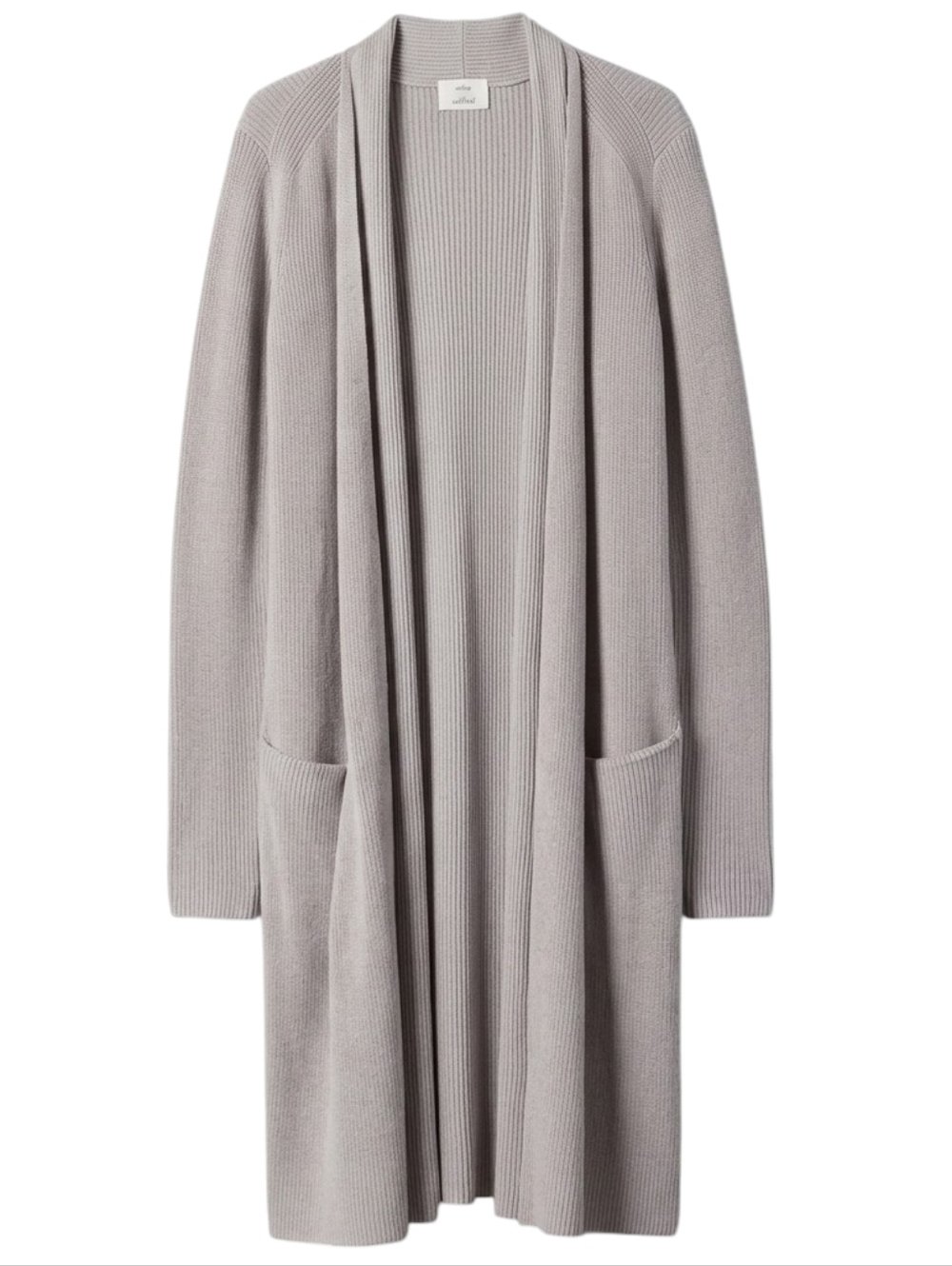 Aritzia Wilfred Torcy Cardigan Duster Minimal Womens Small Monochrome Longline